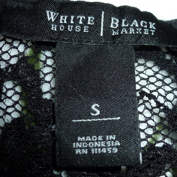 Sexy Stretchy Lace Short Sleeve Top, Size S - Picture 5 of 5